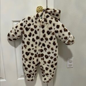 Juicy Couture Snow leopard baby cold weather onesie 6/9 months